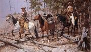Frederic Remington Prospecting for Cattle Range oil painting